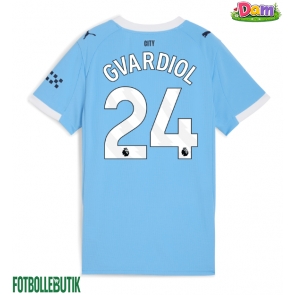 Manchester City Josko Gvardiol #24 Hemmatröja Kvinnor 2025-26 Kortärmad